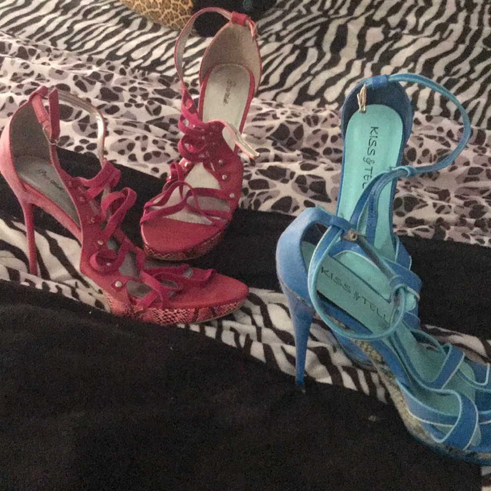 High heel shoes